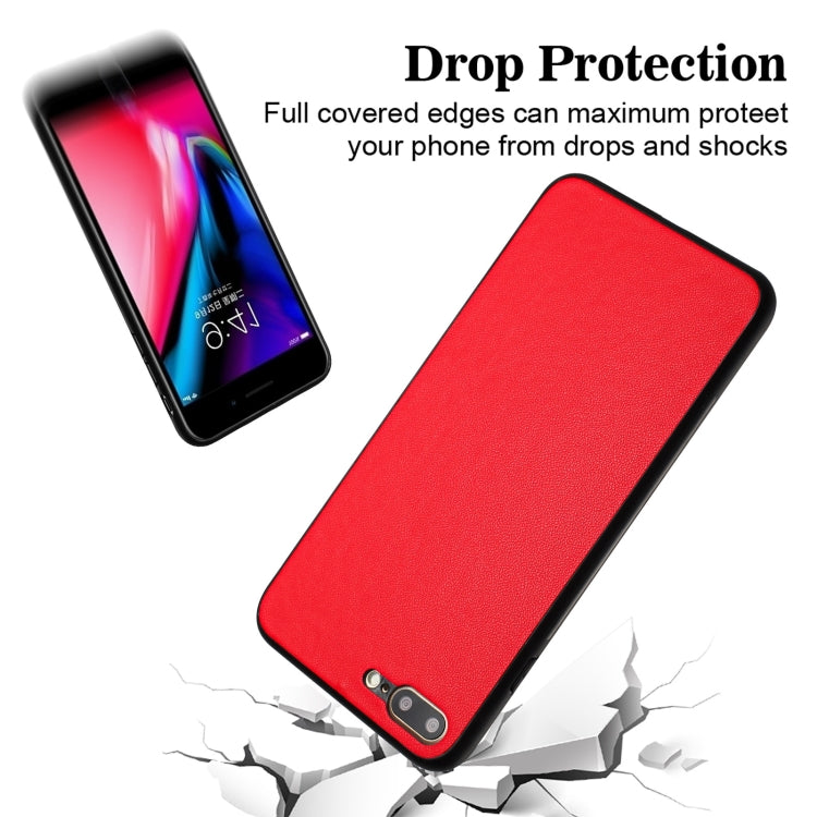 For iPhone 8 Plus / 7 Plus R20 Leather Pattern Phone Single Case