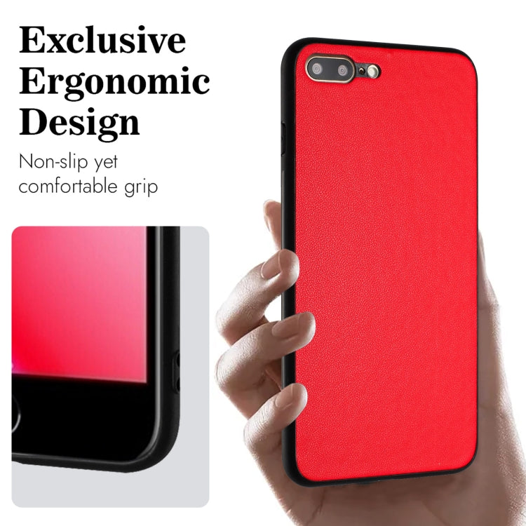 For iPhone 8 Plus / 7 Plus R20 Leather Pattern Phone Single Case