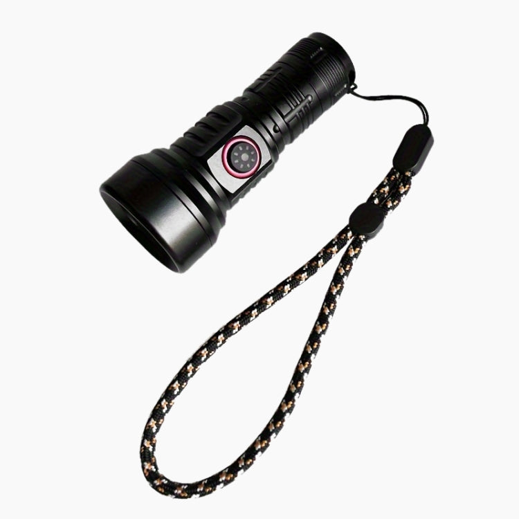 829 T40 1000LM USB Rechargeable LED Flashlight Including Battery - Black