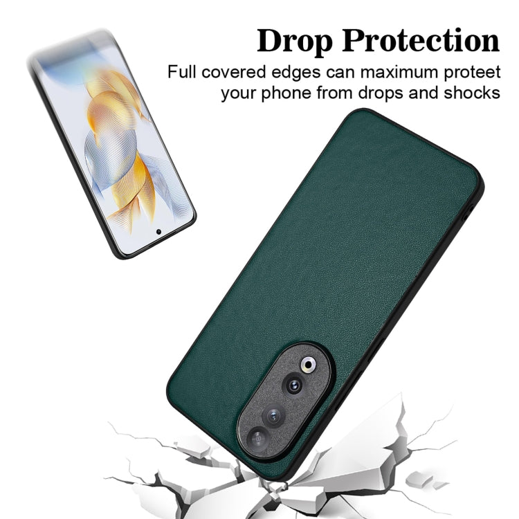 For Honor 90 R20 Leather Pattern Phone Single Case