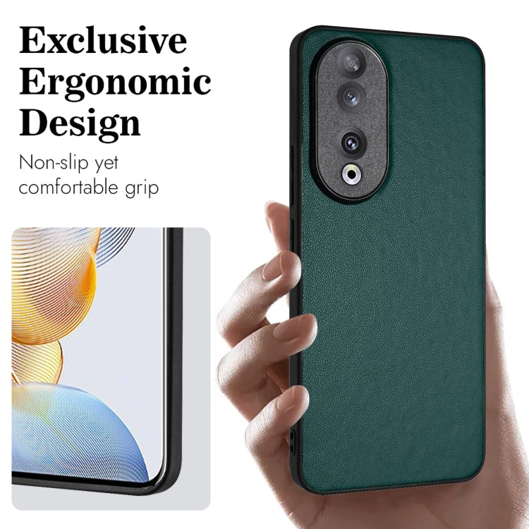 For Honor 90 R20 Leather Pattern Phone Single Case