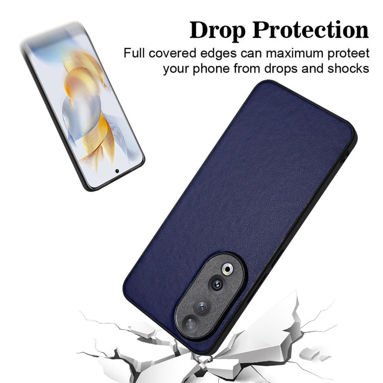 For Honor 90 R20 Leather Pattern Phone Single Case