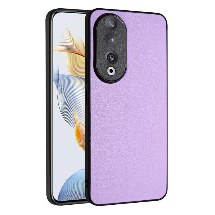 For Honor 90 R20 Leather Pattern Phone Single Case