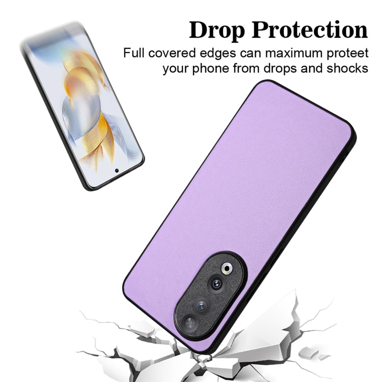 For Honor 90 R20 Leather Pattern Phone Single Case