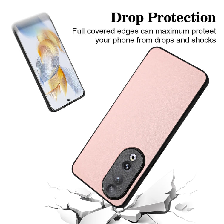 For Honor 90 R20 Leather Pattern Phone Single Case