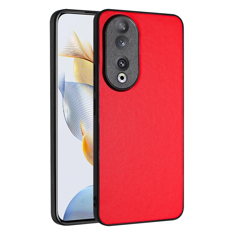 For Honor 90 R20 Leather Pattern Phone Single Case