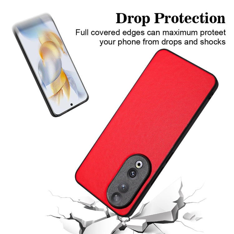 For Honor 90 R20 Leather Pattern Phone Single Case