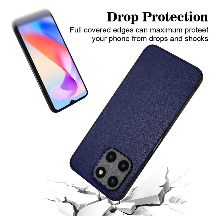 For Honor X6a Global R20 Leather Pattern Phone Single Case