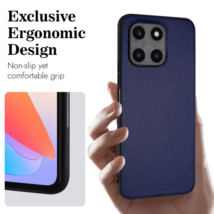 For Honor X6a Global R20 Leather Pattern Phone Single Case