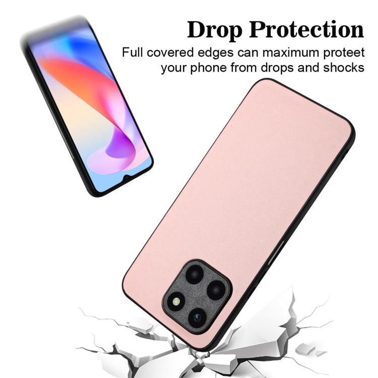 For Honor X6a Global R20 Leather Pattern Phone Single Case
