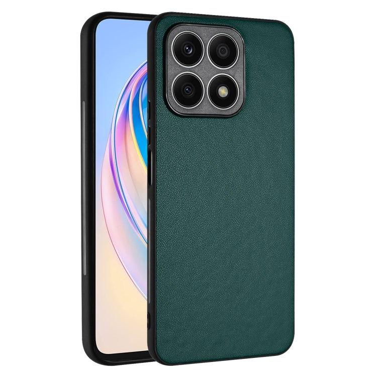 For Honor X8a R20 Leather Pattern Phone Single Case