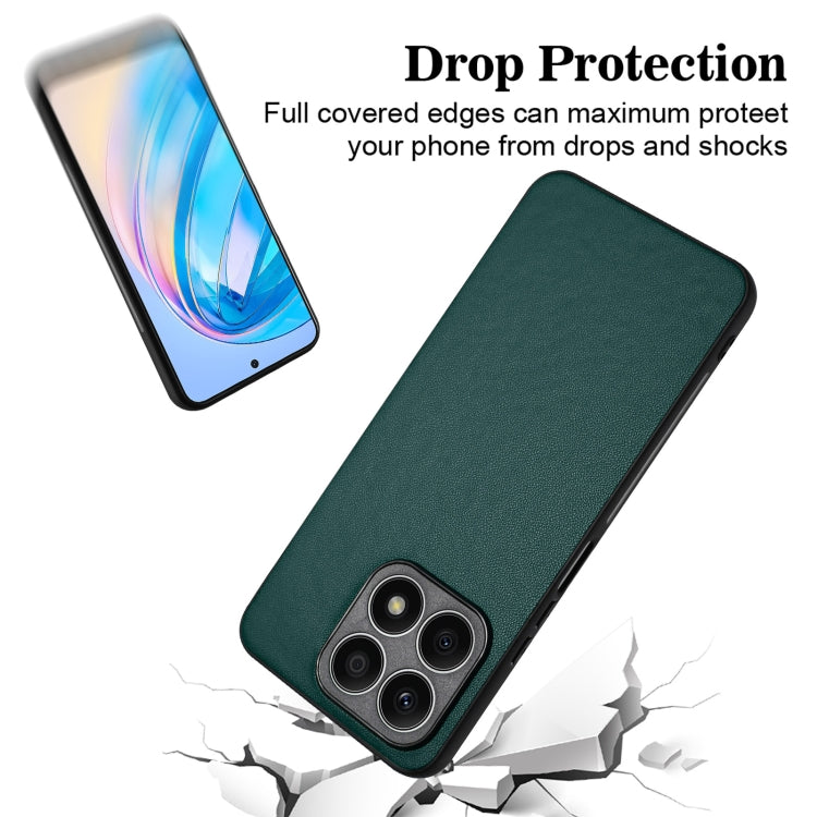 For Honor X8a R20 Leather Pattern Phone Single Case