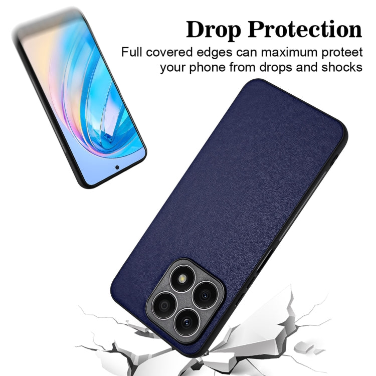 For Honor X8a R20 Leather Pattern Phone Single Case