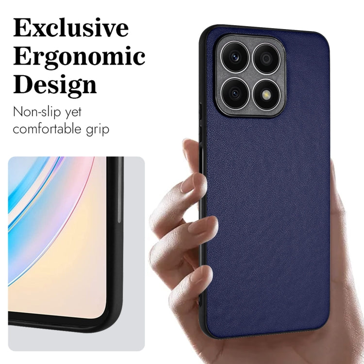 For Honor X8a R20 Leather Pattern Phone Single Case