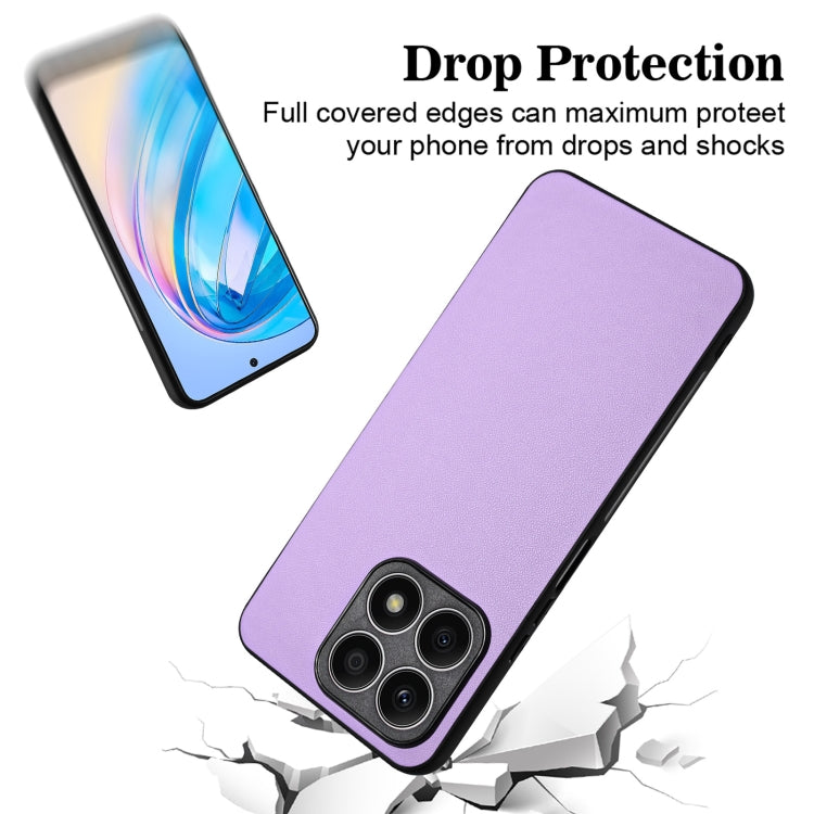For Honor X8a R20 Leather Pattern Phone Single Case
