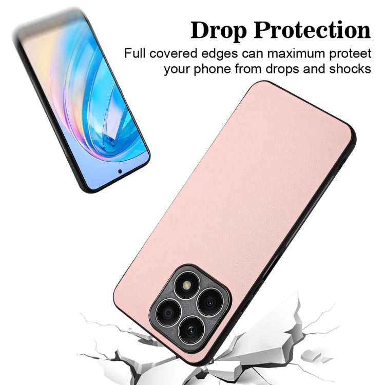 For Honor X8a R20 Leather Pattern Phone Single Case
