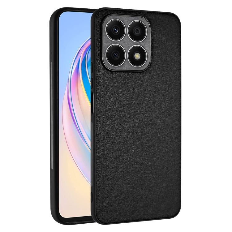 For Honor X8a R20 Leather Pattern Phone Single Case