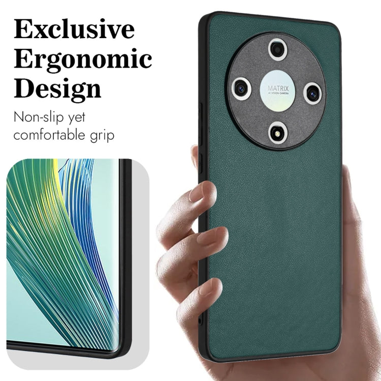 For Honor X9b/Magic6 Lite 5G R20 Leather Pattern Phone Single Case