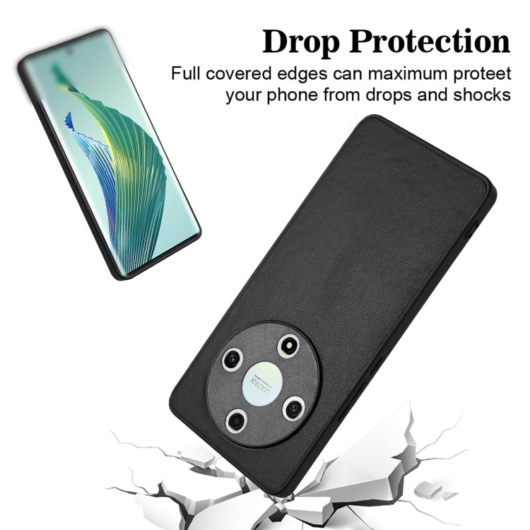 For Honor X9b/Magic6 Lite 5G R20 Leather Pattern Phone Single Case