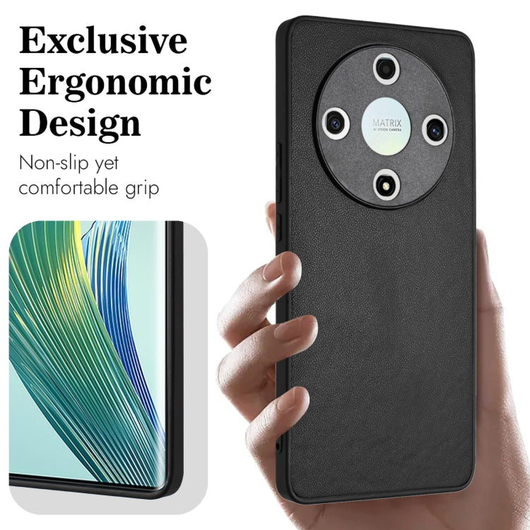 For Honor X9b/Magic6 Lite 5G R20 Leather Pattern Phone Single Case