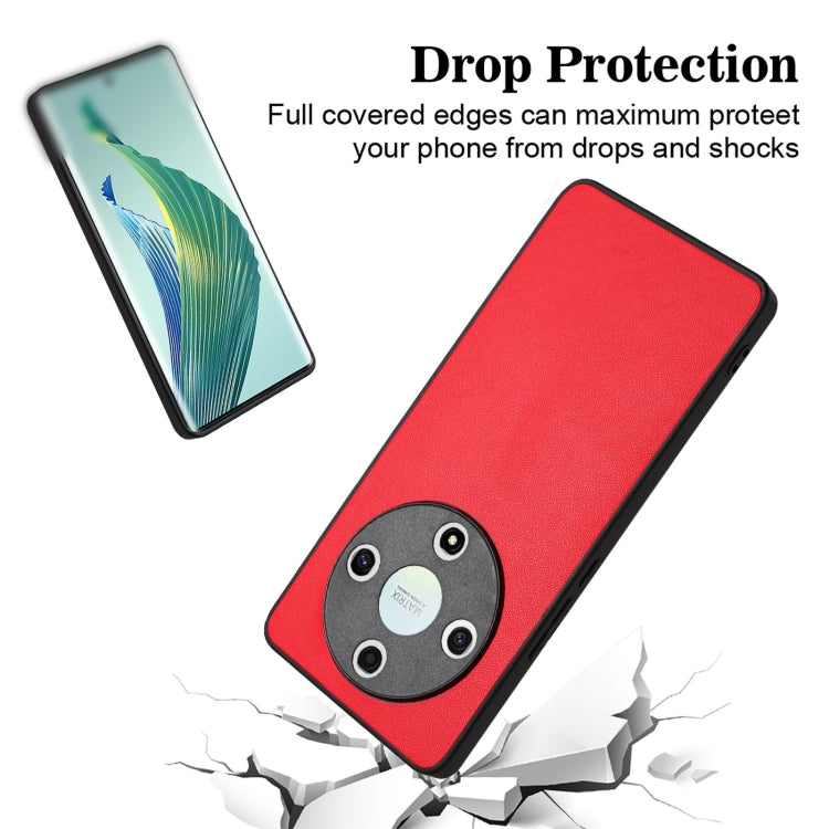 For Honor X9b/Magic6 Lite 5G R20 Leather Pattern Phone Single Case