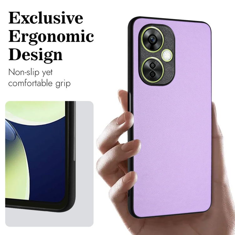 For OnePlus Nord CE 3 Lite R20 Leather Pattern Phone Single Case