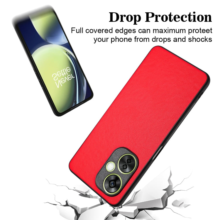 For OnePlus Nord CE 3 Lite R20 Leather Pattern Phone Single Case