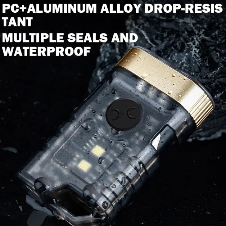 A11 Multi-function Mini Portable Light Dual LED Flashlight - Black