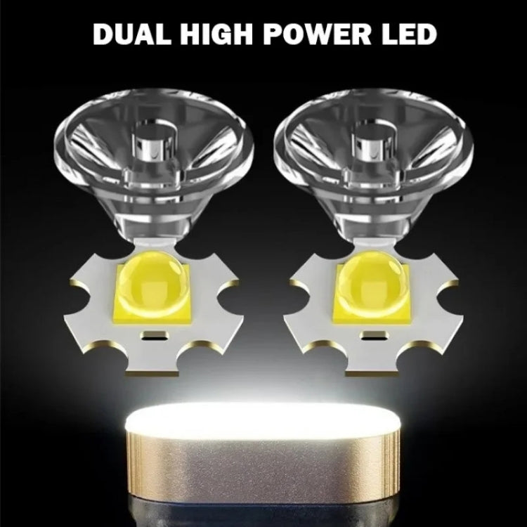 A11 Multi-function Mini Portable Light Dual LED Flashlight - Black
