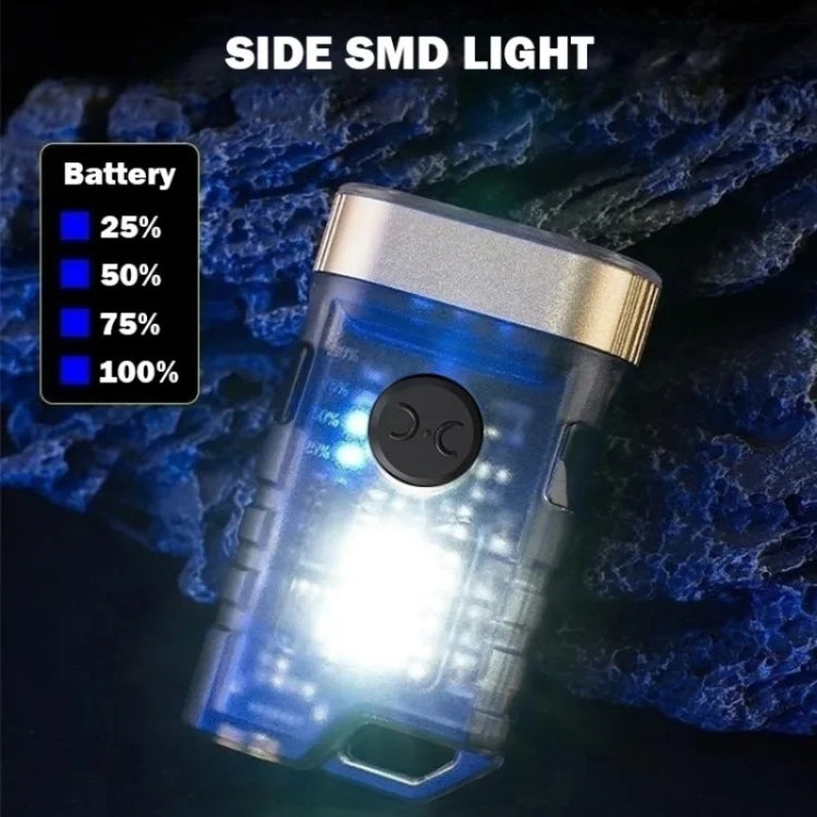 A11 Multi-function Mini Portable Light Dual LED Flashlight - Black