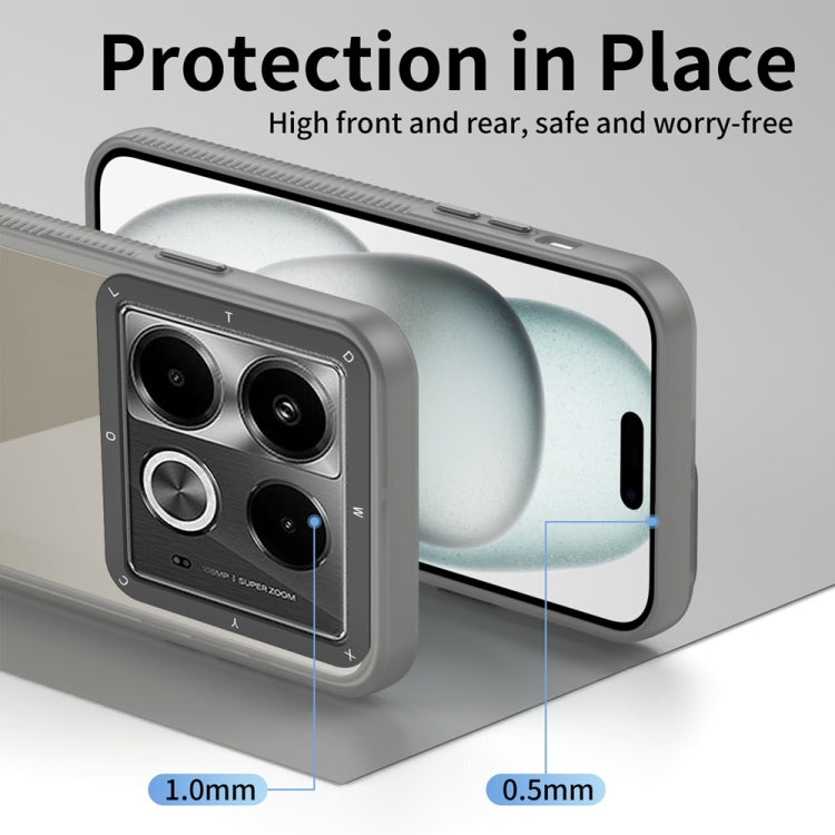 For Infinix Note 40 Frame Two Color Lens Ring TPU Phone Case