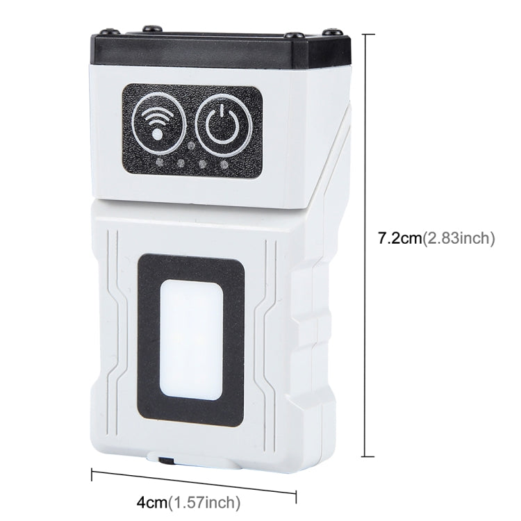 HW-213 Multi-function Rotating Sensing Cap Clip Work Light - Grey