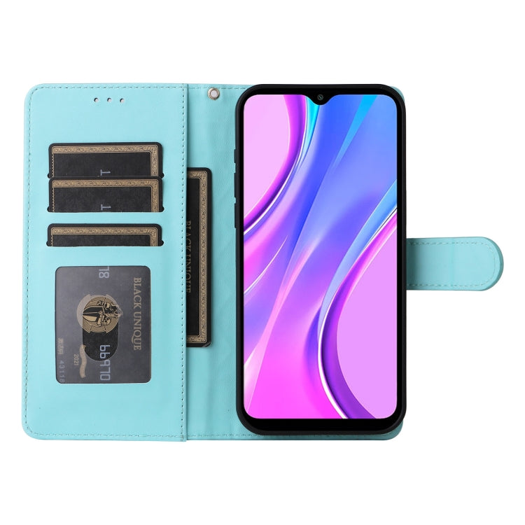 For Xiaomi Redmi 9 Diamond Lattice Leather Flip Phone Case