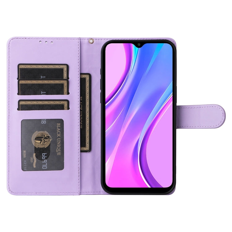 For Xiaomi Redmi 9 Diamond Lattice Leather Flip Phone Case