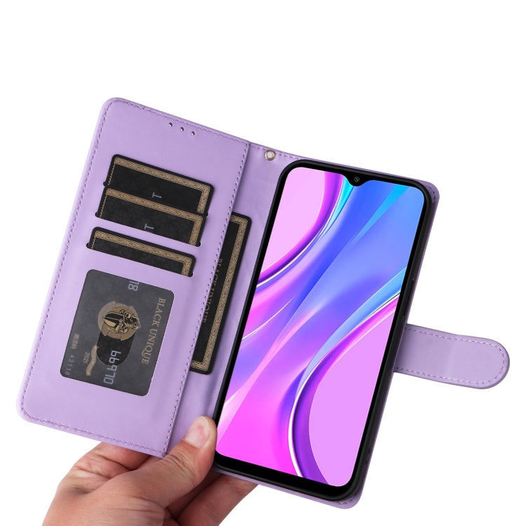For Xiaomi Redmi 9 Diamond Lattice Leather Flip Phone Case