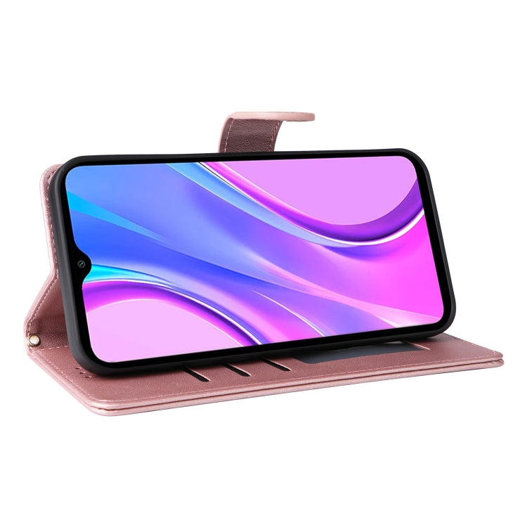 For Xiaomi Redmi 9 Diamond Lattice Leather Flip Phone Case