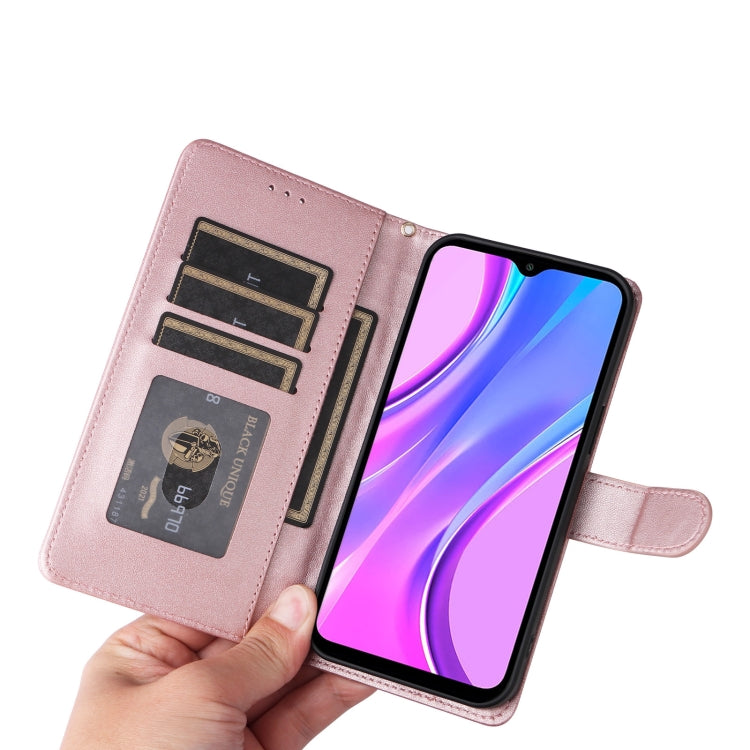 For Xiaomi Redmi 9 Diamond Lattice Leather Flip Phone Case