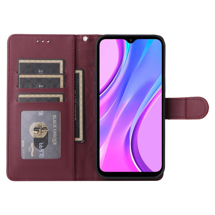 For Xiaomi Redmi 9 Diamond Lattice Leather Flip Phone Case