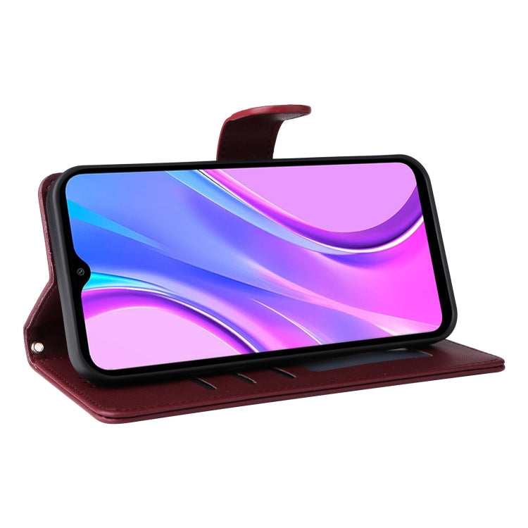 For Xiaomi Redmi 9 Diamond Lattice Leather Flip Phone Case