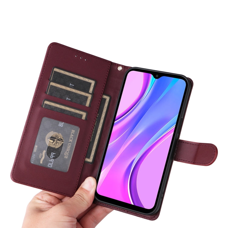 For Xiaomi Redmi 9 Diamond Lattice Leather Flip Phone Case