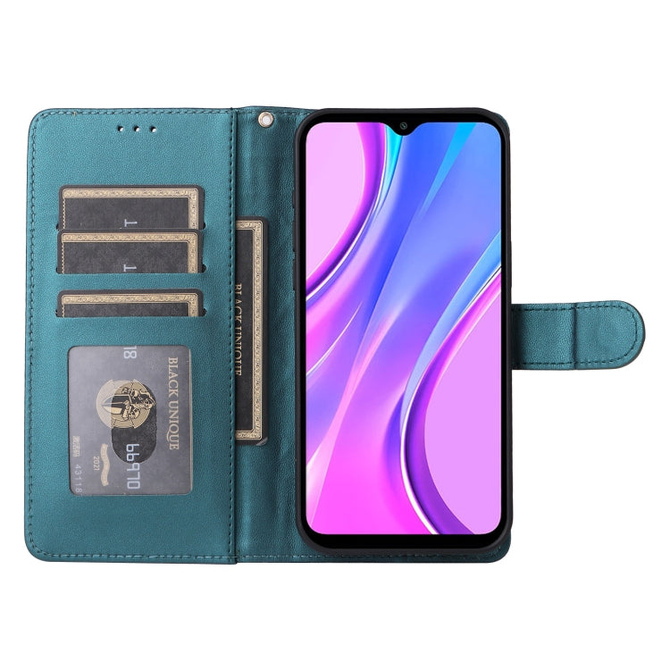 For Xiaomi Redmi 9 Diamond Lattice Leather Flip Phone Case