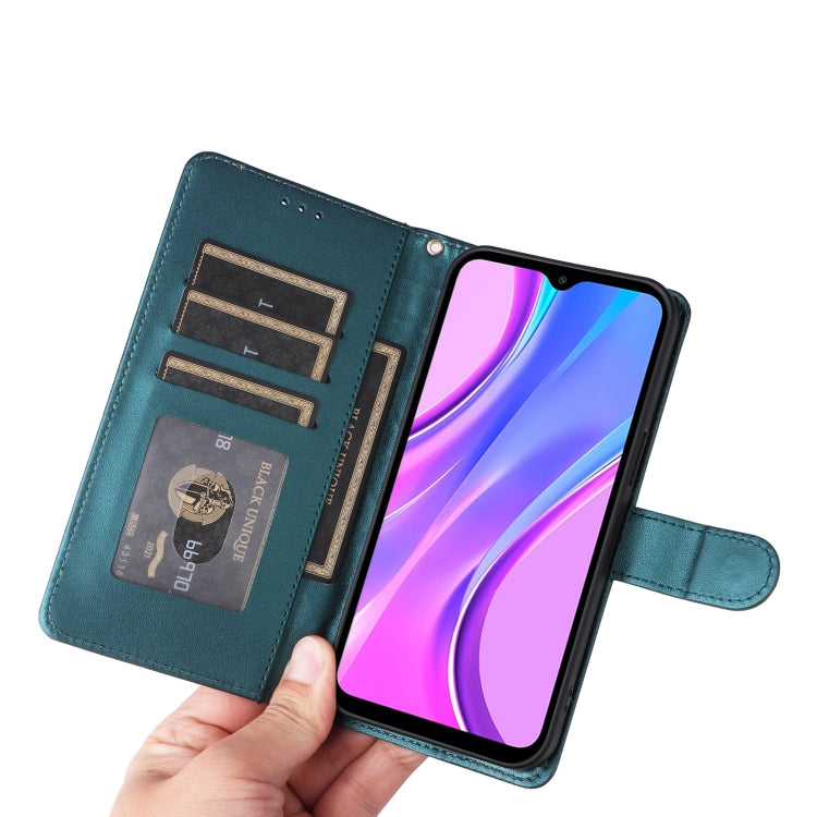 For Xiaomi Redmi 9 Diamond Lattice Leather Flip Phone Case