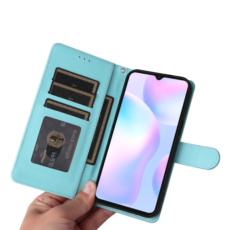 For Xiaomi Redmi 9a Diamond Lattice Leather Flip Phone Case