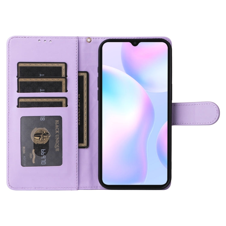 For Xiaomi Redmi 9a Diamond Lattice Leather Flip Phone Case