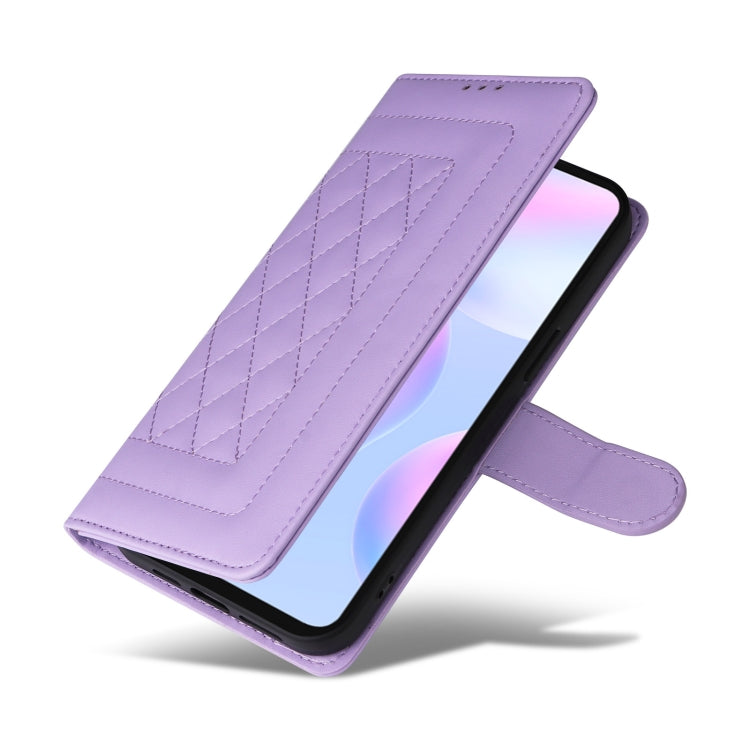 For Xiaomi Redmi 9a Diamond Lattice Leather Flip Phone Case