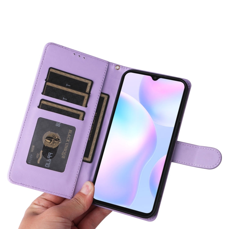For Xiaomi Redmi 9a Diamond Lattice Leather Flip Phone Case