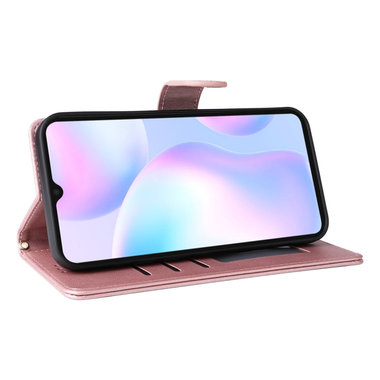 For Xiaomi Redmi 9a Diamond Lattice Leather Flip Phone Case
