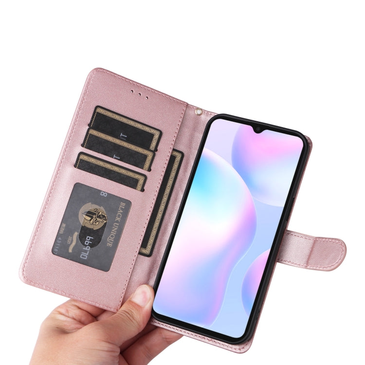 For Xiaomi Redmi 9a Diamond Lattice Leather Flip Phone Case