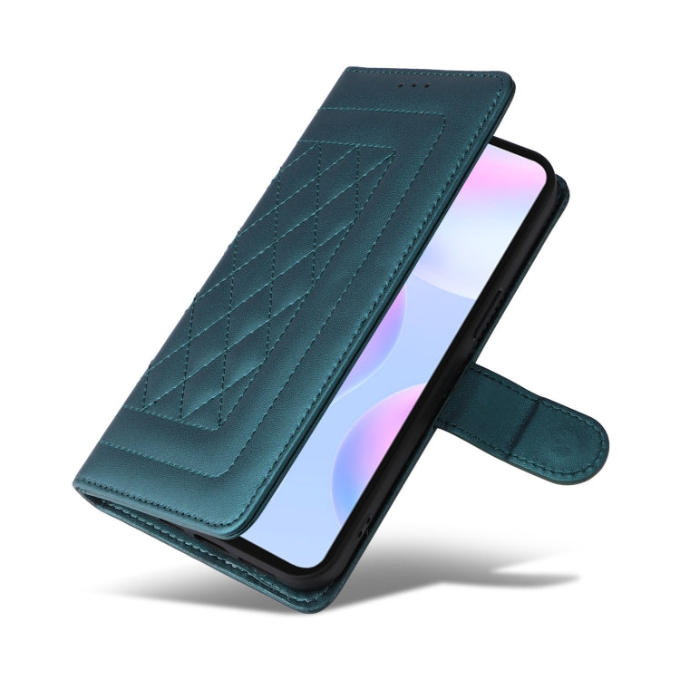For Xiaomi Redmi 9a Diamond Lattice Leather Flip Phone Case