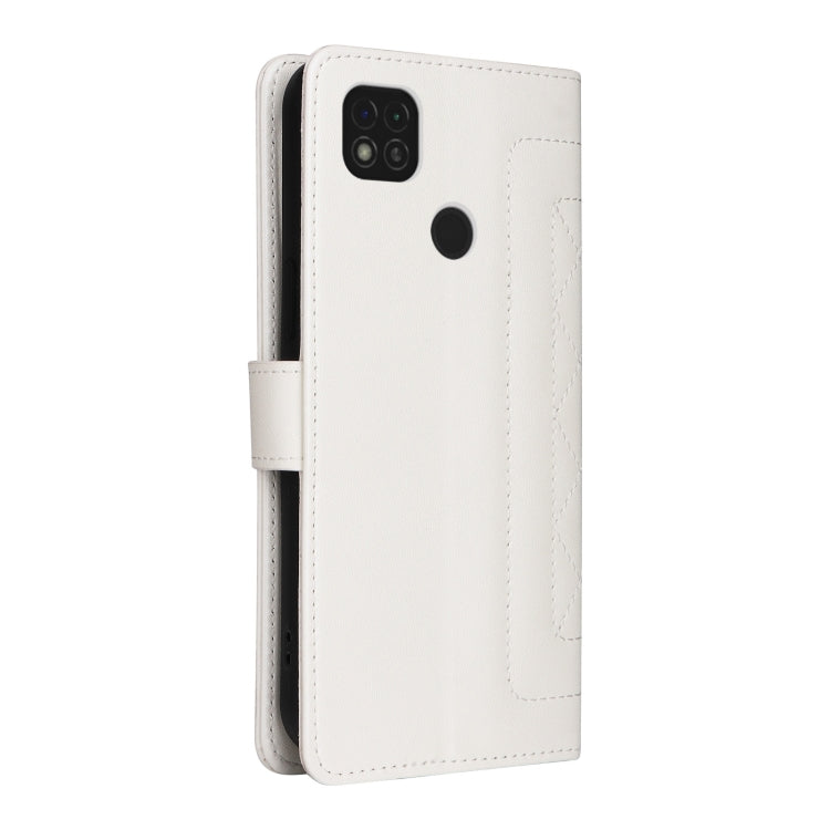 For Xiaomi Redmi 9C Diamond Lattice Leather Flip Phone Case